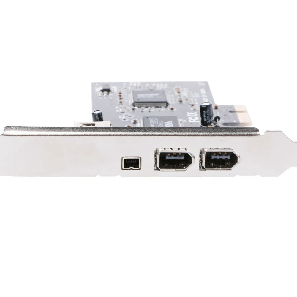 1 комплект PCI-e 1X IEEE 1394A 4 порта(3+ 1) адаптер карты Firewire с 6 Pin до 4 Pin IEEE 1394 кабель для настольных ПК высокого качества Au06