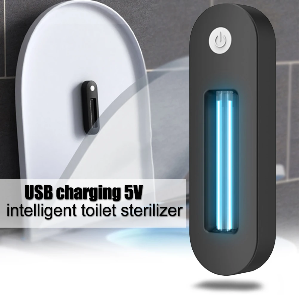 

Home Easy Install USB Charging Bathroom Activated Battery Operated Toilet Sterilizer With UV Light 5v Plastic Intelligent 30W