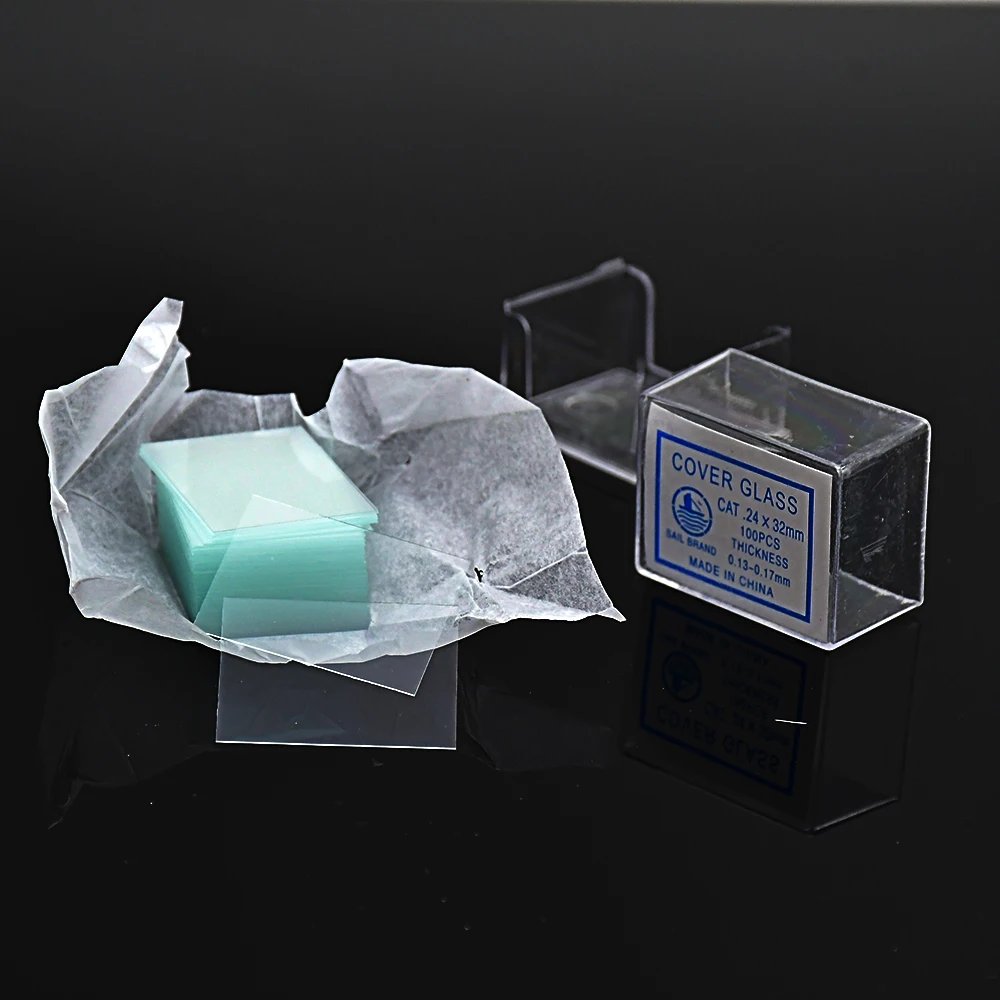 Microscope Cover Glass Cover Object Square Coverslip For Growth 24 * 32