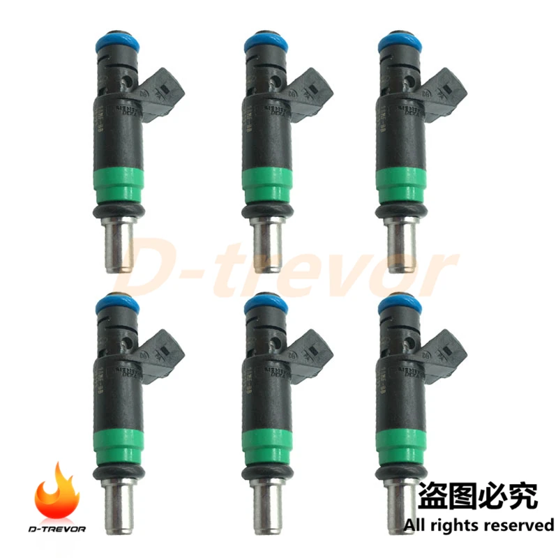 6PCS 98MF-BB Fuel Injector For Ford Fusion 2002-2012 Focus Fiesta Mondeo C-max | Автомобили и мотоциклы