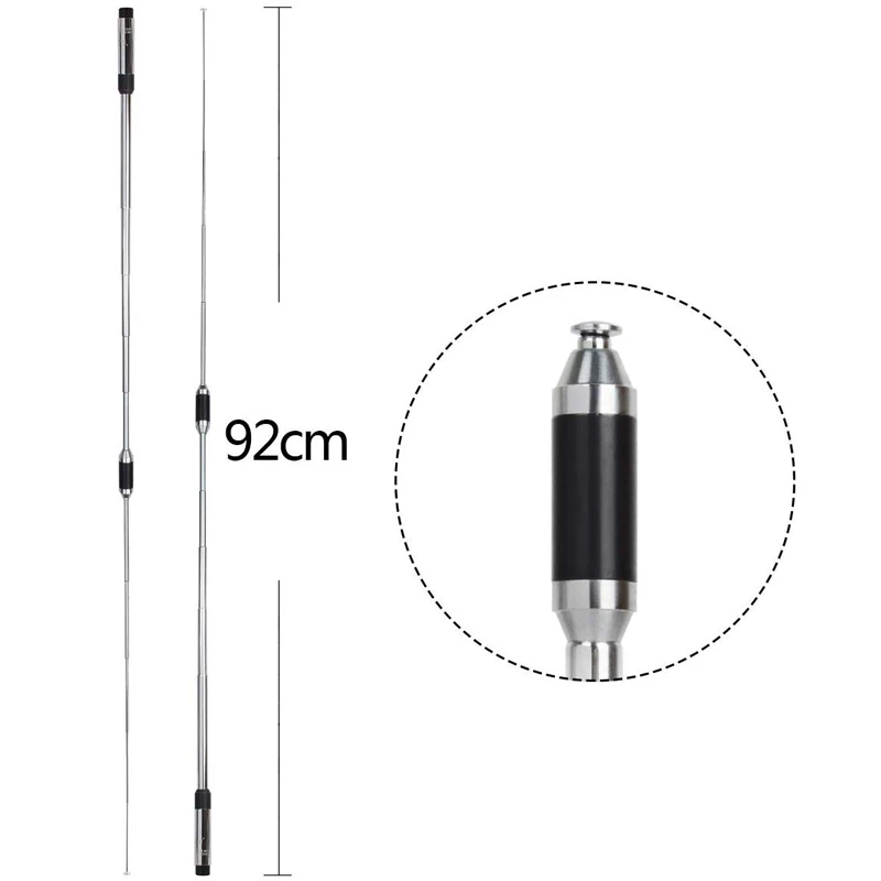 Гибкий растяжимый Телескопический 36 ''136-174 МГц Dual Band SMA Мужской антенна для портативных gps Garmin Astro 220 320 430 Alpha 50 100