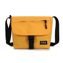 Модная классная Хип Хоп сумка небольшая Холщовая Сумка кампус пары Гонконга стиль Харадзюку релиз пряжка мешок производитель