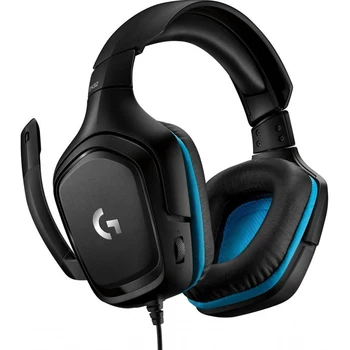 

Logitech g432 headset, 981-000770, for PC and gaming consoles, overhead, black/blue