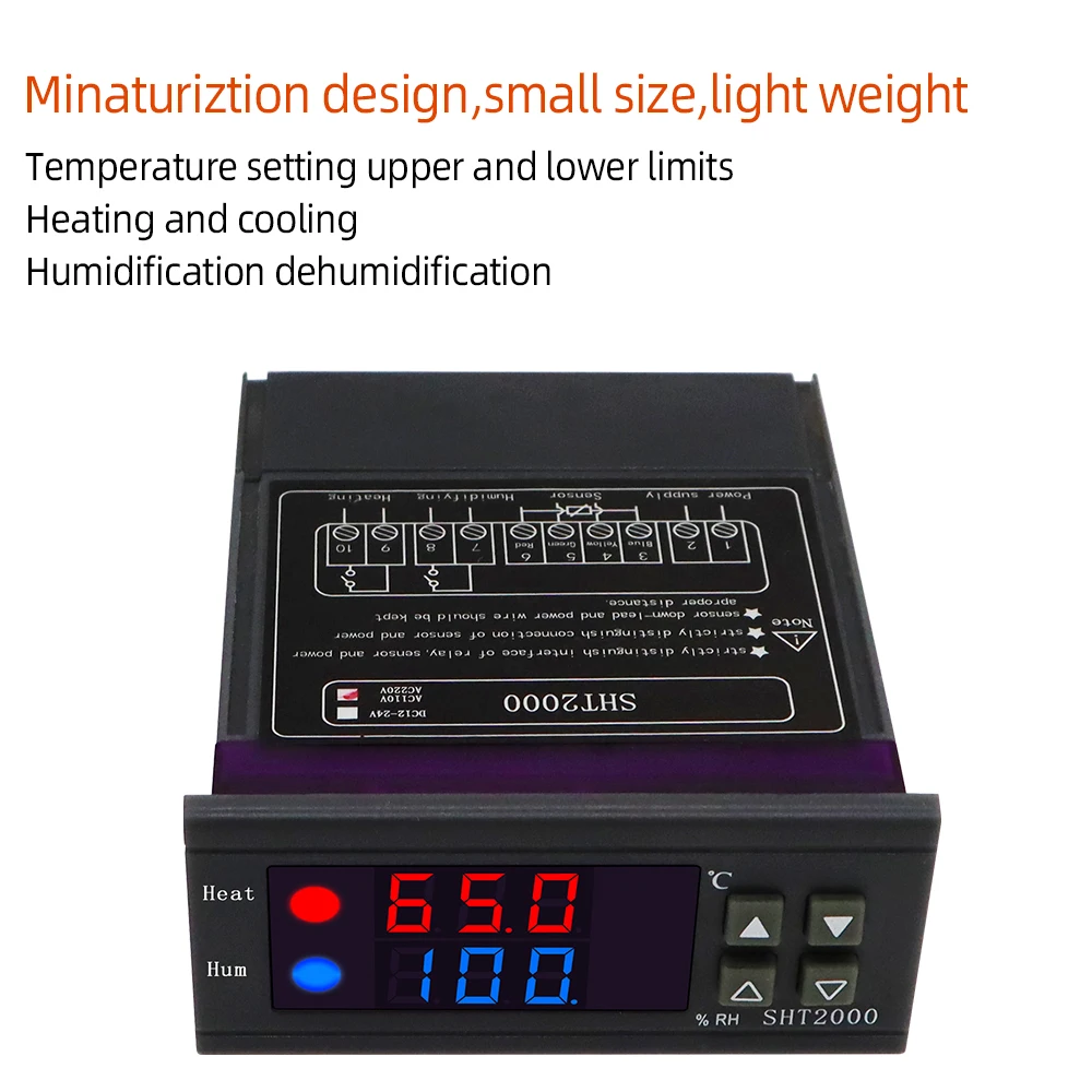 Thermometer Hygrometer SHT2000 Digital Humidity Controller ccelerating germination seedling heat mat home brewing electric radiator Thermometer Hygrometer SHT2000 Digital Humidity Controller ccelerating germination seedling heat mat home brewing electric radiator
