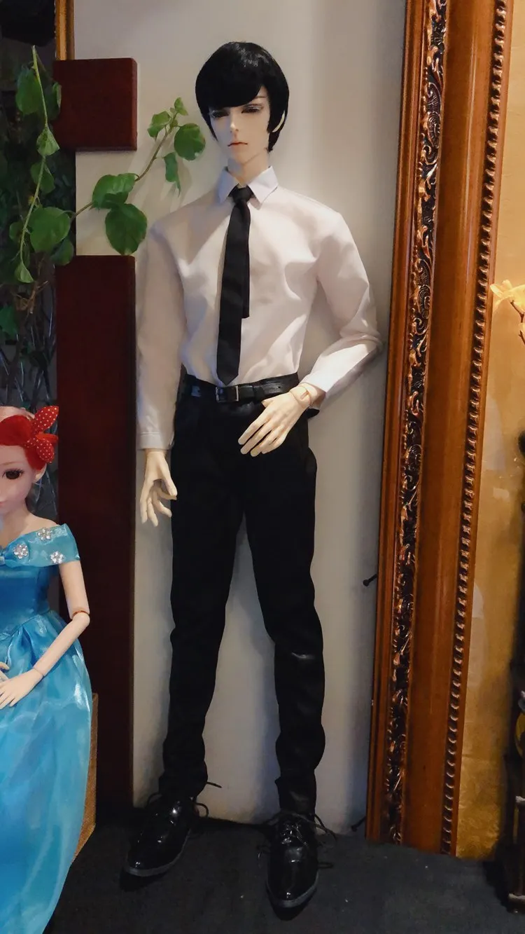 1/4 1/3 масштаб BJD кукольная одежда белая рубашка+ галстук для BJD/SD аксессуары ID72 uncle. В комплект не входят кукла, обувь, парик и другие A0978