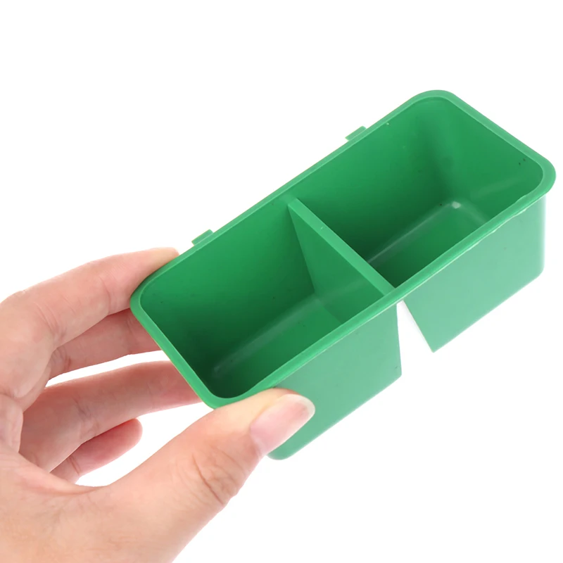 Plastic Parrot Food Water Bowl Plastic Bird Pigeons Cage Plastic