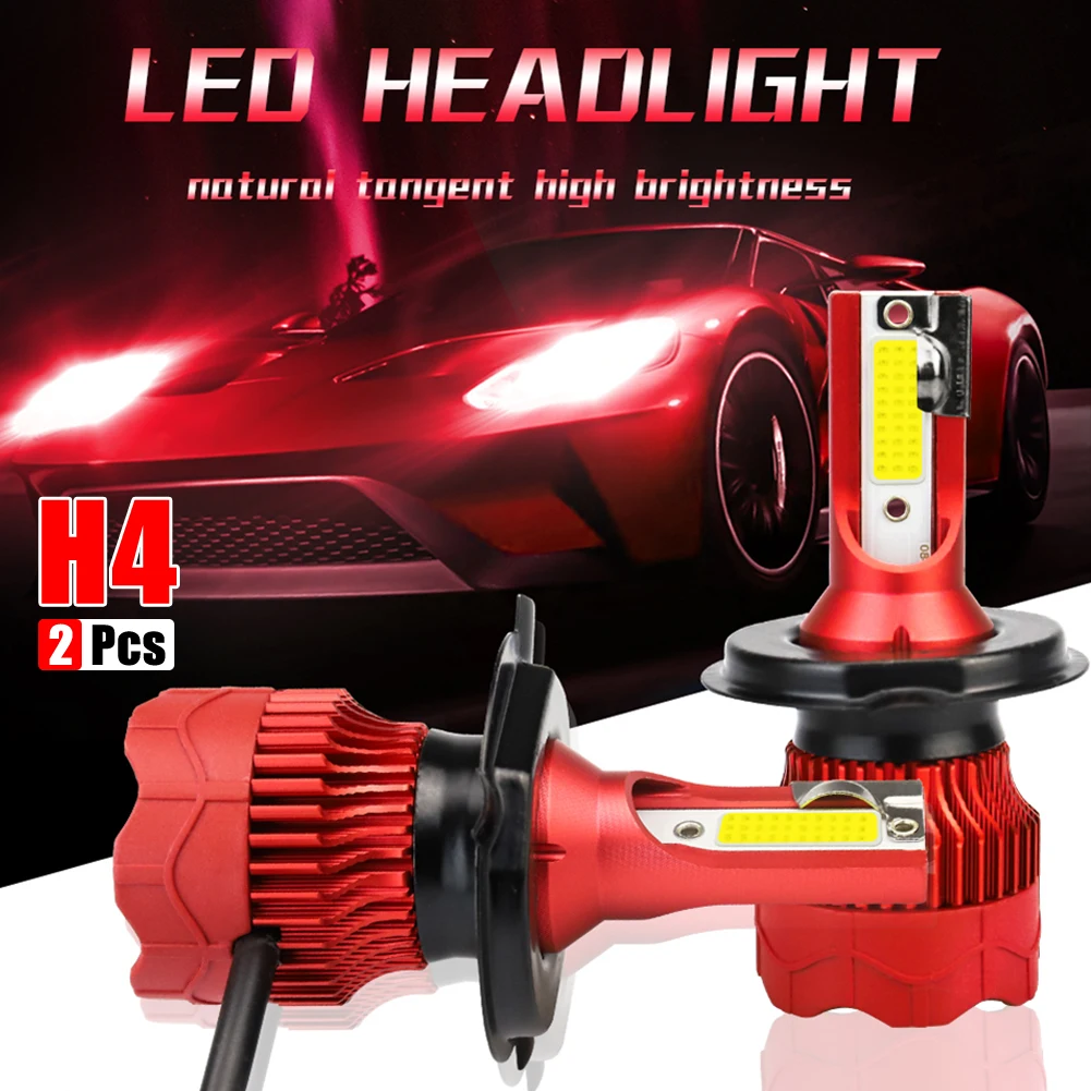 2 шт., H1, H3, H4, H7, H11, 9005, 9006, IP68 светодиодные лампы, авто фары, комплект противотуманных фар, лампы для автомобилей, грузовиков, внедорожников, RV, HID, ксеноновые фары