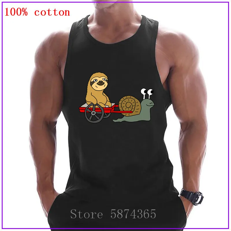 Funky Loth in Red Wagon потянутая улитка одежда Singlets Мужская майка мышечная рубашка