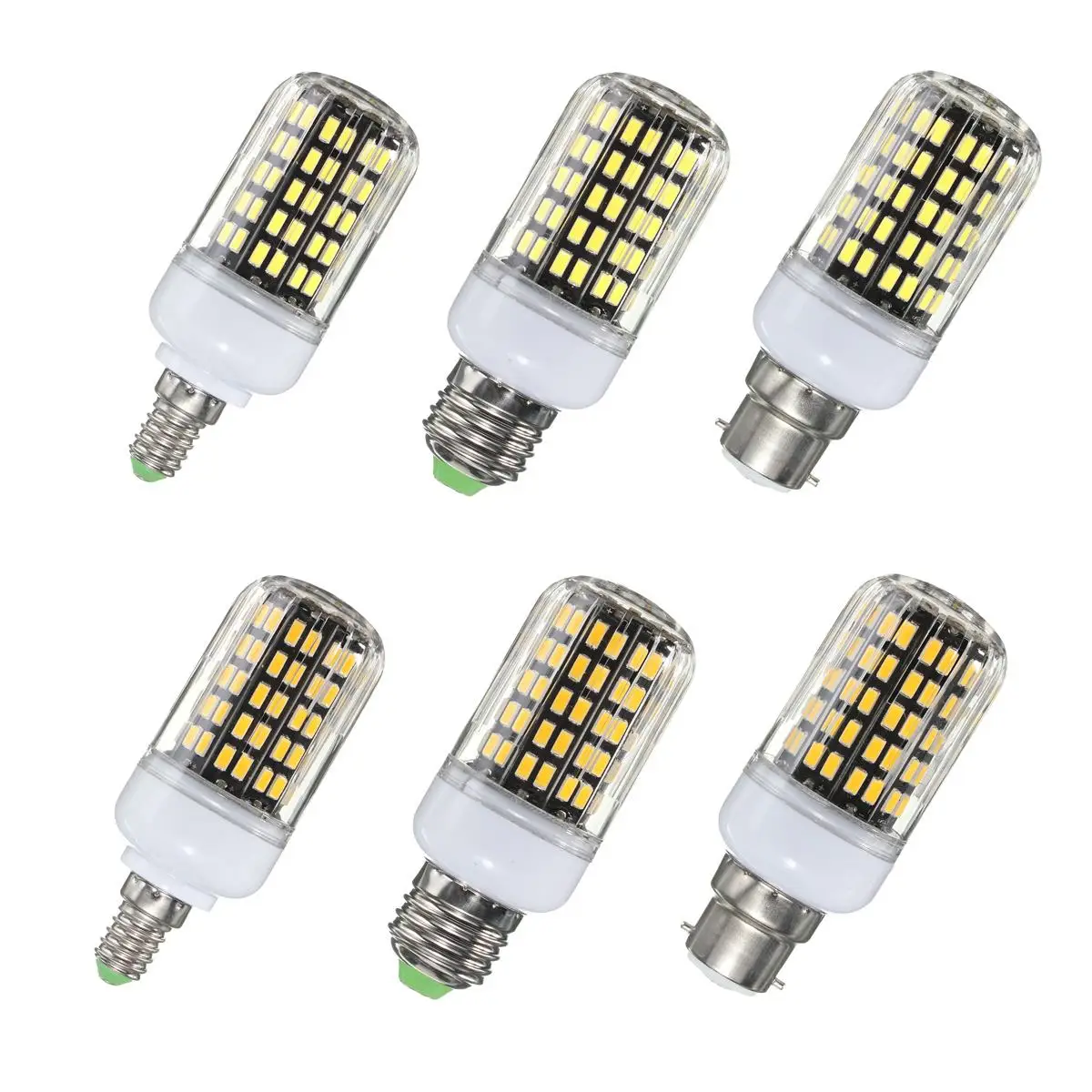 

LED Bulbs E27 E14 B22 26W 2500LM 108 SMD 5733 LED Cover Corn Bulb Warm White White AC 110V