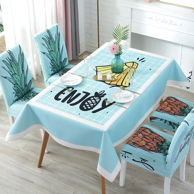 

Selling simple fashion Print Decorative fruit tablecloth rectangular tablecloth lattice Party Home hotel table decorative