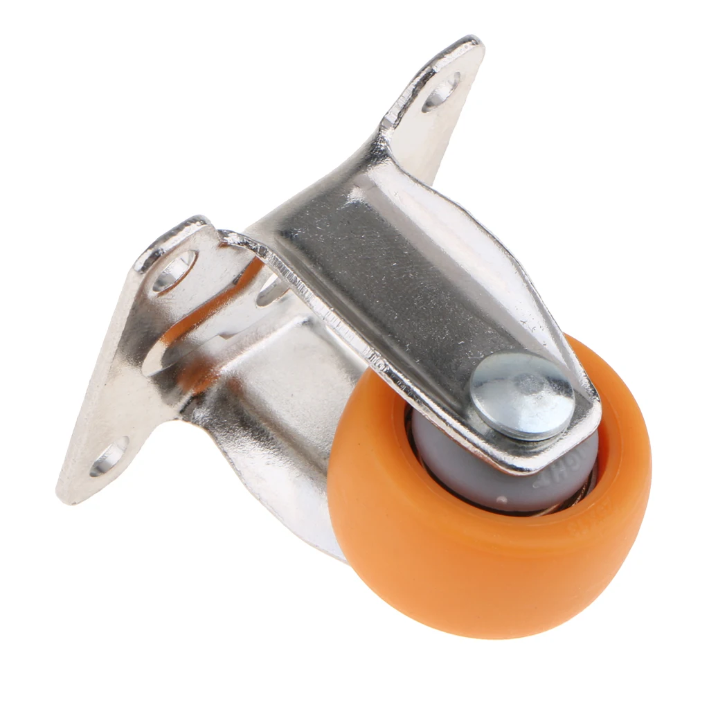 Fixed Caster Wheels, Heavy Duty Nylon Wheel with Top Plate, Replacement Wheel for Carts, Furniture, Dolly, Workbench, Trolley