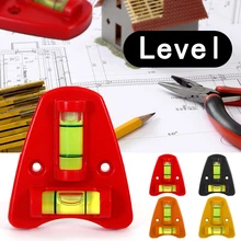 Mini instrumento de medição de nível de espírito t-tipo duas maneiras nível de bolha de nível de espírito 2 maneira cada nível tem dois furos de parafuso