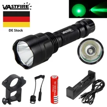 C8 светодиодный светильник-вспышка 1 светильник ing режимы зеленый светильник светодиодный фонарь для ночной езды кемпинга туризма охоты и использования в помещении 18650