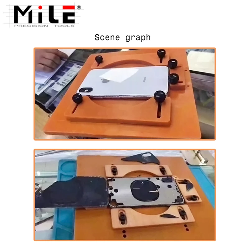 

MILE Back Cover Separate Disassembling Clamping Holder Fixture Broken Glass Back Cover Fix LCD Repair Tool for iPhone X 8P 8G
