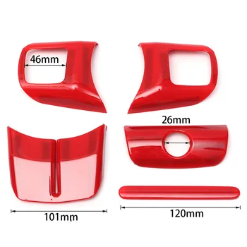 

Inner Decoration Trim Cover Red Plastic For Jeep Wrangler JK 2011-2017