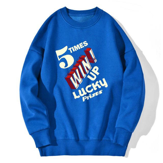 Times Win Up Lucky Sweatshirt For Mens Streetwear Fashion Hoody Hipster Outwear Pullovers Autumn Hip Hop Moletom Masculino