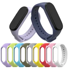 Браслет для Xiaomi Mi Band 4 3 спортивный ремешок часы силиконовый ремешок для xiaomi mi band 3 4 аксессуары Miband 3 4 ремешок