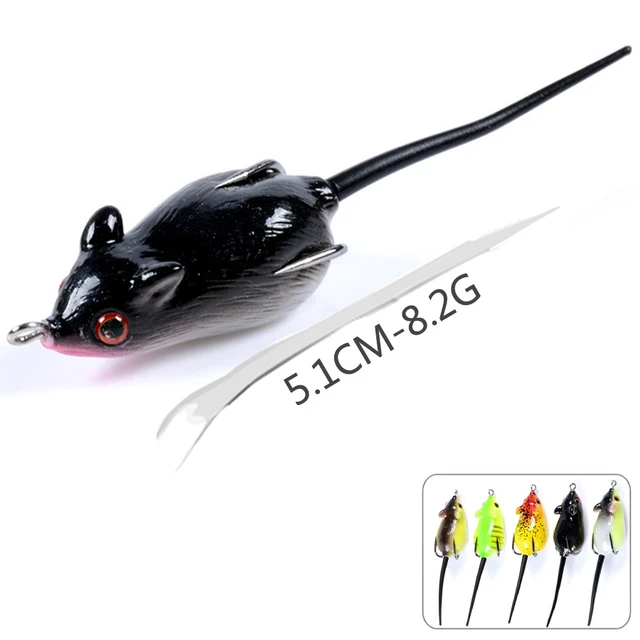 Frog Fishing Lure Treble Hooks Mouse Soft Tube Plastic Wobblers For  Trolling Catfish Topwater Ray Artificial Bait Prop Jigging - AliExpress