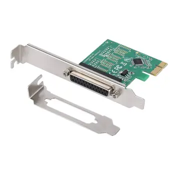 

PCIe Parallel Port Card PCI Express to DB25 LPT Printer Converter Adapter Controller for Desktop with Low Bracket