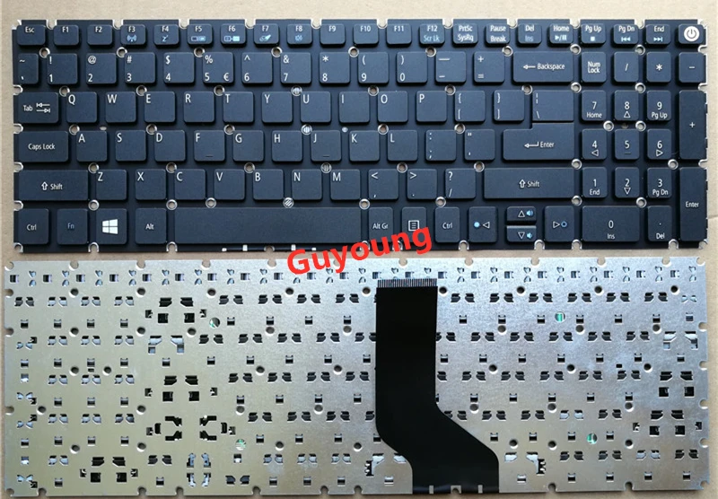 Клавиатура для ноутбука с английской раскладкой Acer Aspire E5-573 E5-573T E5-573TG E5-573G E15 E5-722 507H