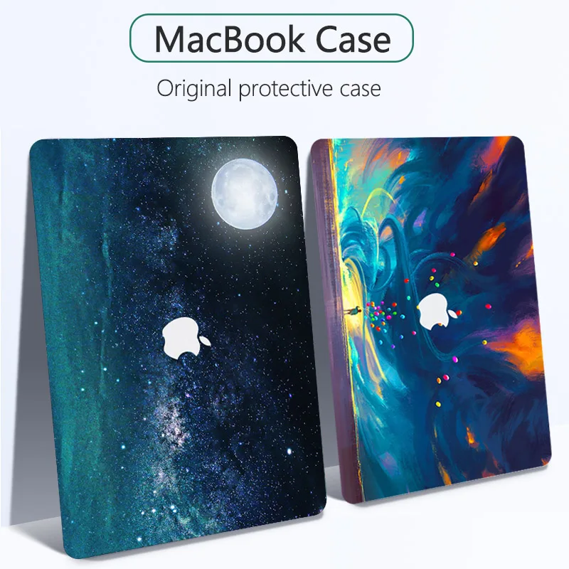 Чехол с принтом для macbook Pro 13 2020 A225 A2289 A2338 M1 Retina air 3 15 16 Touch bar 2019 A2159 A2179 A1932 Жесткий