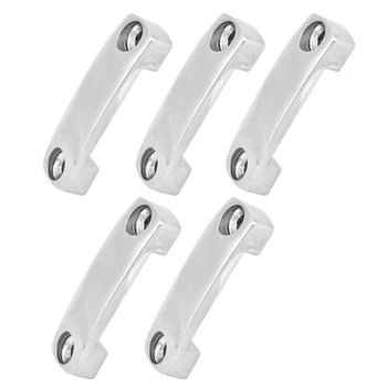 

5Pcs Tie Down Strap Mounting Saddles Connect, Boat Mounting Saddle Connect Marine 316 Stainless Steel Tie Down Strap Holding Mou
