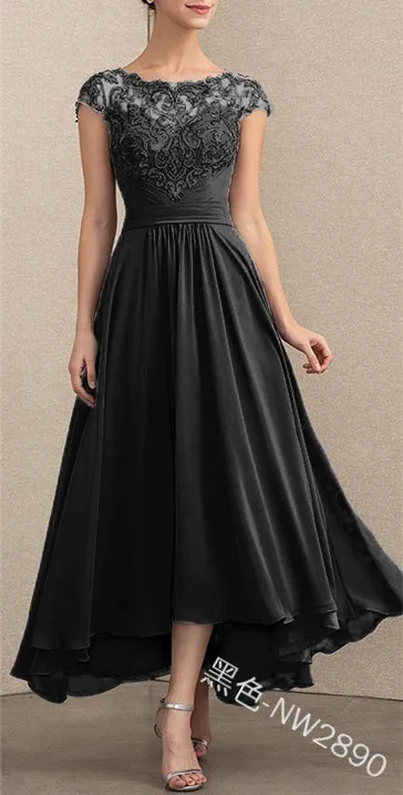 

Linglewei 2019 New Style Lace Chiffon Dress