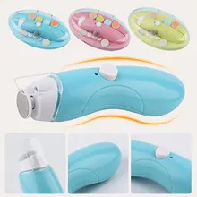 Электрический детский триммер для ногтей, заряжаемый от USB, электрическая безопасная машинка для стрижки ногтей для детей, триммер для новорожденных