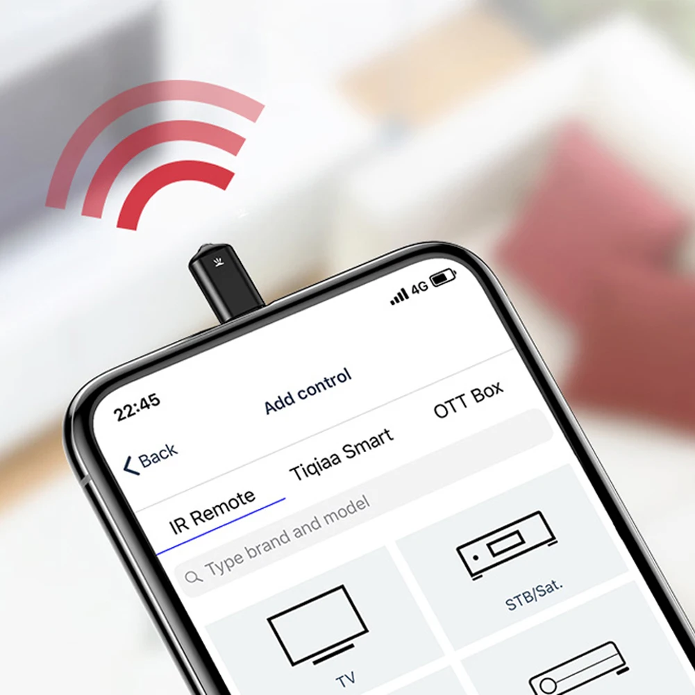 Smartphone IR Mini Adapter Type C/IPhone Interface Smart App Control  Wireless Infrared Phone Universal Remote Control Plug Play - AliExpress
