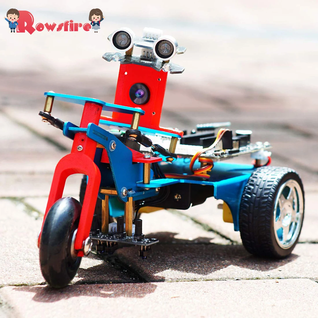 Three-Wheeled Car Smart Robot Kit Programmable Learning Toy With HD Camera DIY Robot Kit With 1/2/4 - 4000098610058