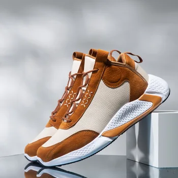 

2020 New Leather Men Sneakers Non-slip Comfortable Man Shoes Leisure Shoes Fashion Casual Shoes for Men Lace-up Zapatos Casuales