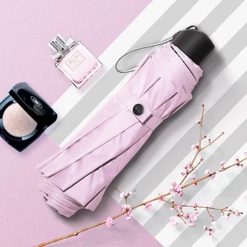 

Ladies Sun Men Folding Umbrella Women Uv Protection Pocket Rain Sun Umbrella Regenschirm High Quality Travel Umbrella B60