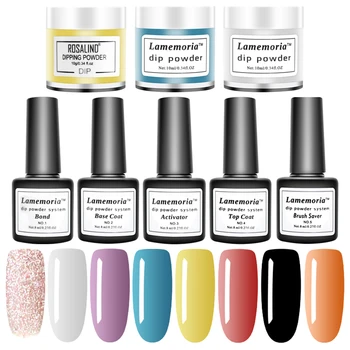 

8ML Dipping Powder Holographic Dust Nail Art Decorations without Lamp Cured 10g All For Manicure Nails Glitter Dip Powder