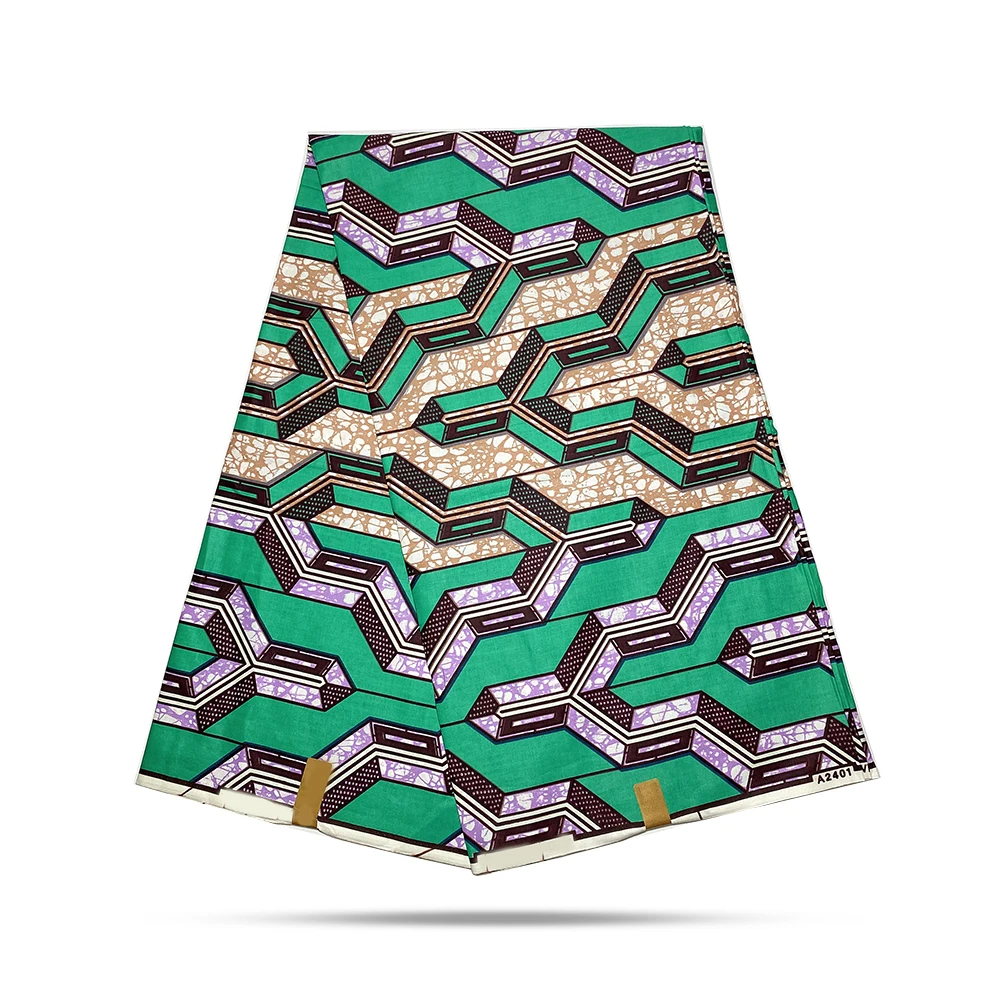 

African wax fabric real dutch fabric 2020 new design Ankara fabric 100% cotton pagne for women 6 yards