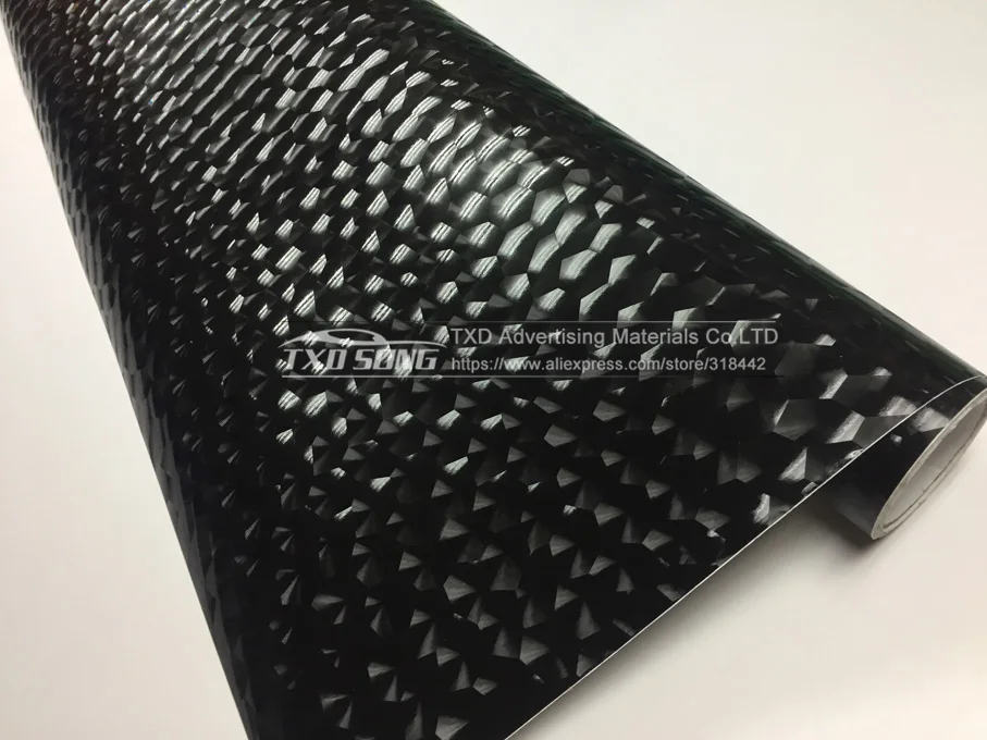 Премиум качество Черный Водный Куб углеродное волокно наклейка для обертывания автомобиля 3D углеродная пленка specila текстура Водный куб виниловая наклейка