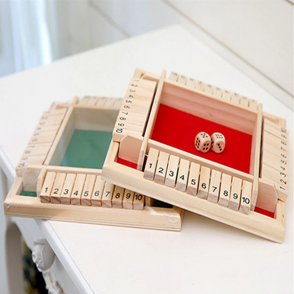 Забавная детская традиционная деревянная коробка подарок обучающая игрушка номер Дети Лоскут игра в кости питьевой семейная настольная игра