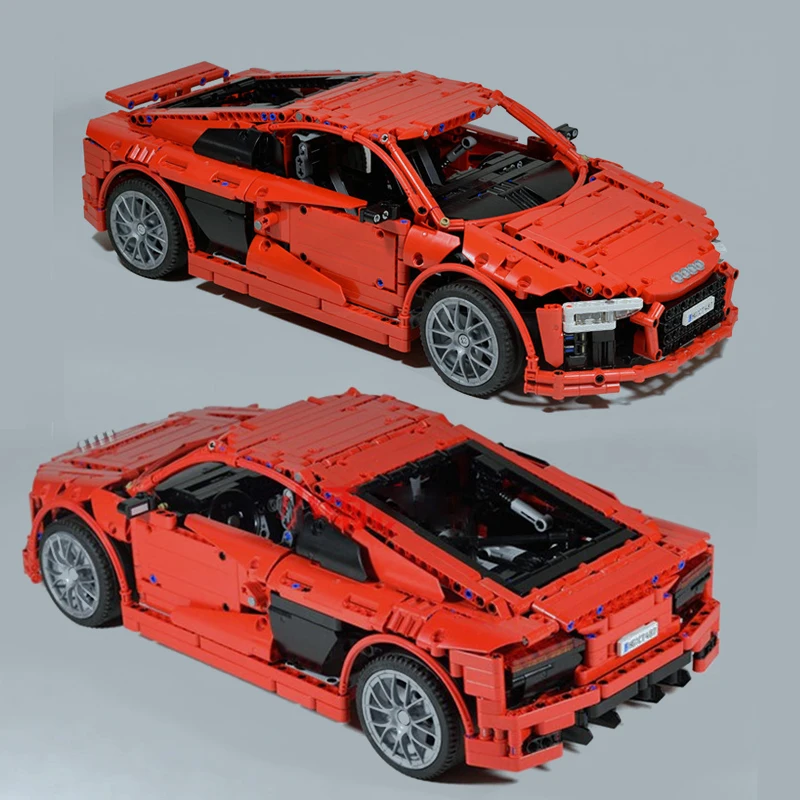Высокотехнологичный Радиоуправляемый суперкар AuDi R8 MOC набор деталей для