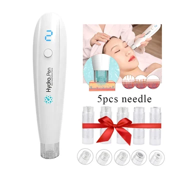 

Hydra Pen H2 Wireless Professional Microneedling Pen Digital Hydrapen Roller Pen Automatic Serum Applicator with 5pcs Cartridges