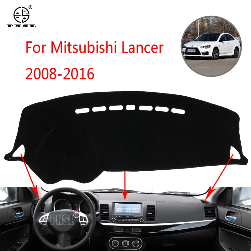 PNSL коврик для приборной панели автомобиля Mitsubishi Lancer 2008 2016 защита от солнца