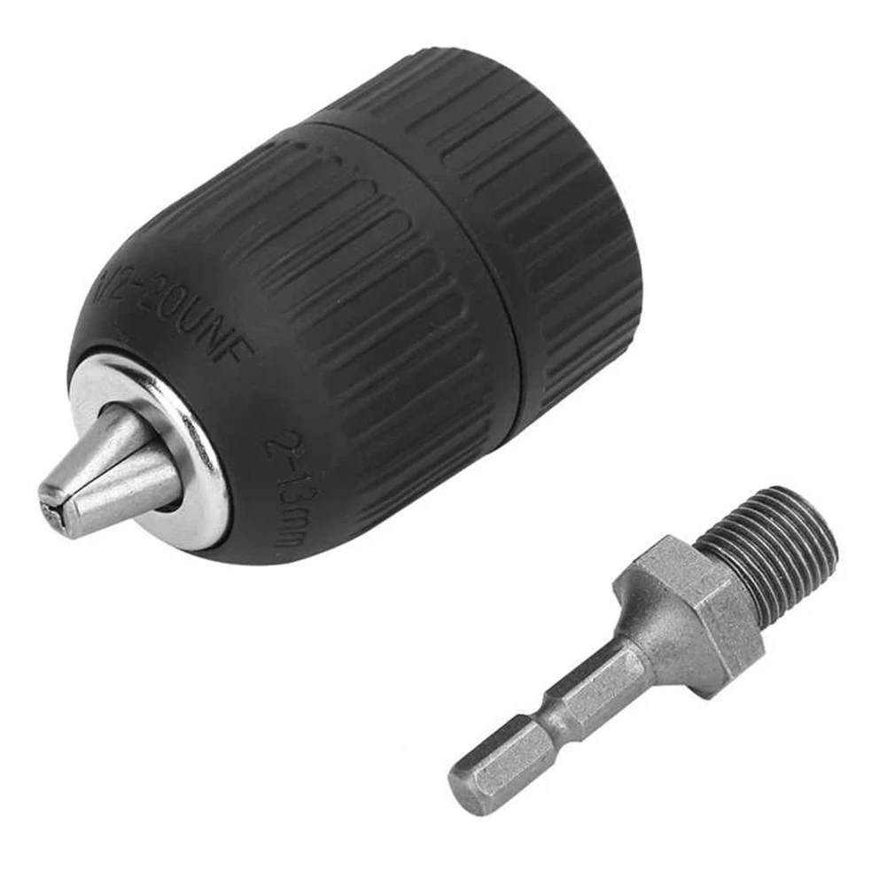 Keyless Electric Drill Chuck 2-13mm To 1/2 In 20UNF Thread With SDS Plus Adapter
