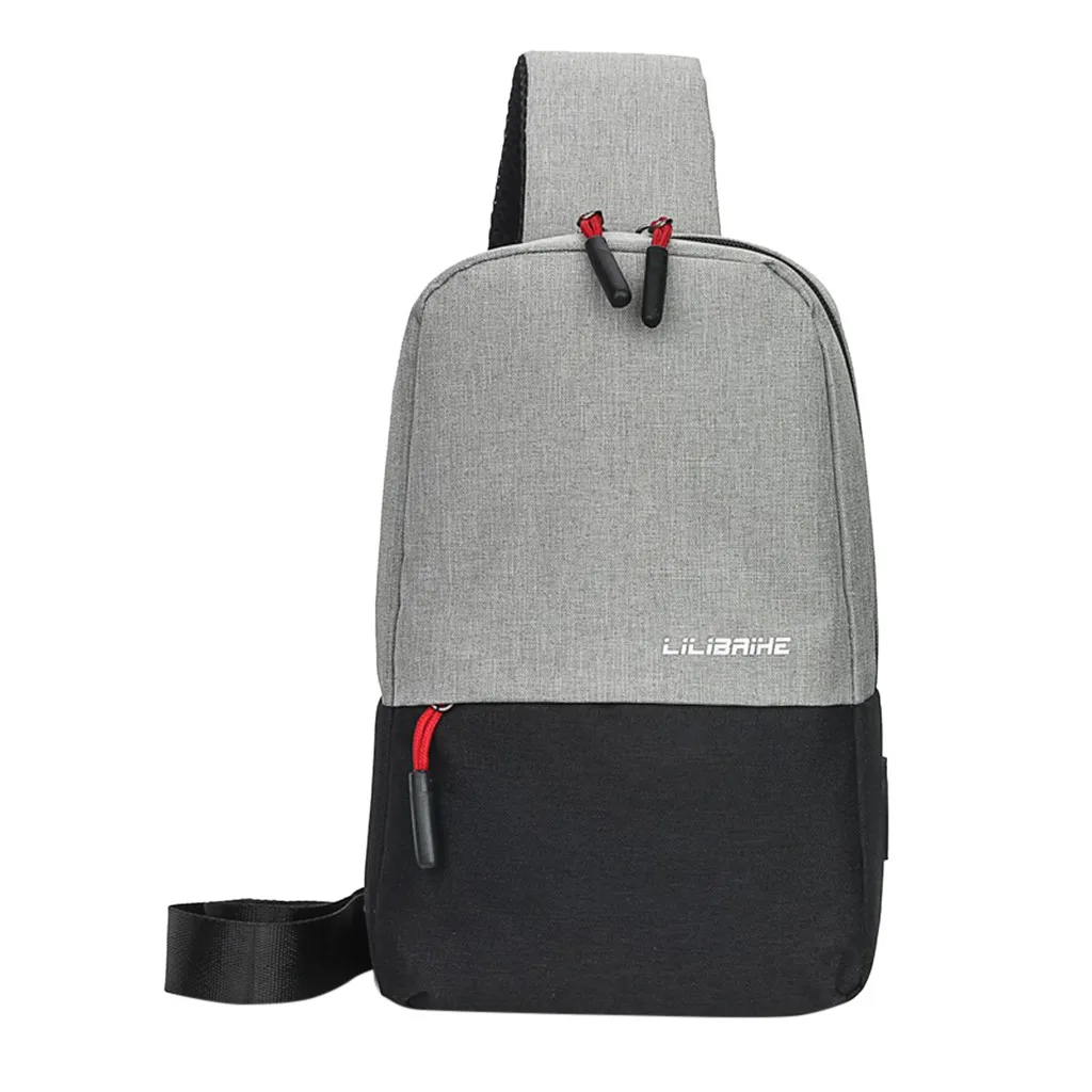 Aelicy холщовые нагрудные сумки Мужская сумка на одно плечо модная мужская повседневная сумка путешественника нагрудная сумка через плечо для подростка мальчика - Цвет: E