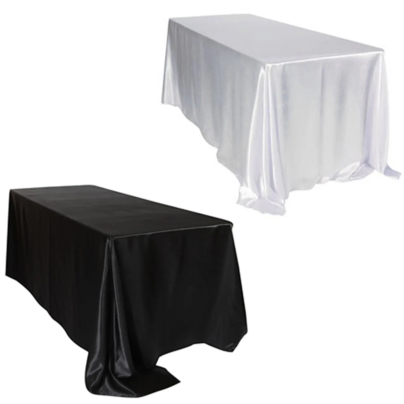 

Wholesale 10pcs 90x132inch Stain Tablecloths Cover Rectangular Table for Wedding Party Decorations