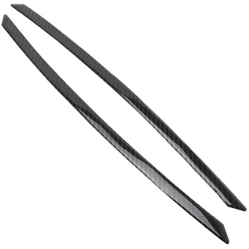 

2Pcs Carbon Fiber New Front Headlight Eyebrows Cover Trim Fit for Audi A4 B8 A5 2009-2016