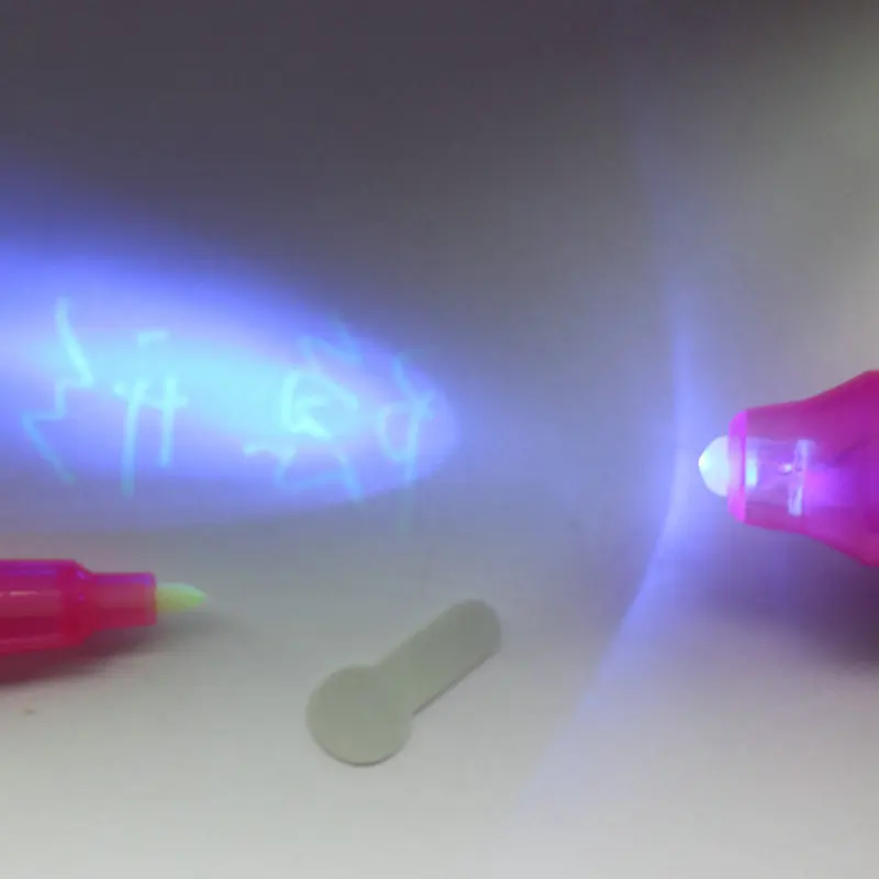 Invisible Ink Pen Magic Pen Magic Light Pen 2/4/8/14pcs UV Light Pen Invisible Magic Pencil Secret Fluorescent Pen for Writing Pad Kids Child Drawing Painting Board DJA88