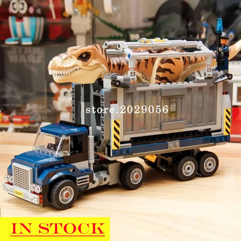 

In Stock 11338 10927 10928 T. Rex Transport Dinosaur Series Jurassic World Building Blocks 75936 75933