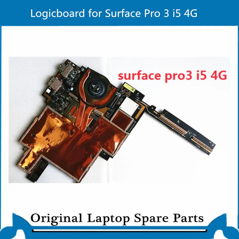 Логическая плата для Miscrsoft Surface Pro 3 1631 материнская плата i5 4G основная плата с вентилятором процессора