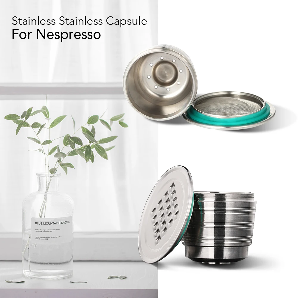 C psulas De Metal Reutiliz veis Nespresso Copo Vazio De A o Inoxid vel 