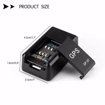 

2019 New Arrival GF07 Car Mini GPS Tracker GPS GSM/GPRS Tracking Locator Device Sound Recording Device Car Gps Tracker Dropship