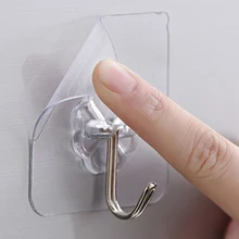 

1 pc Transparent Strong Sticky Wall Hangers Hooks Suction Heavy Load Rack Cup Sucker For Kitchen Bathroom Nail-free Hook