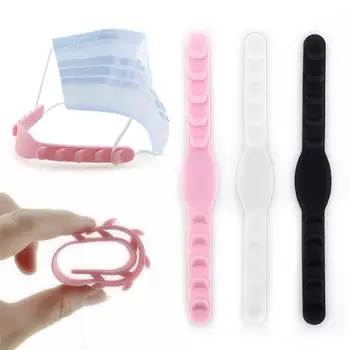 

1Pc Children Adults Universal Silicone Ear Protection artifact Mask Hanging hook relief pain Adjustment belt Extension buckle